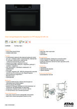 Product informatie ATAG oven met magnetron inbouw CX46121D