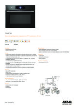 Product informatie ATAG oven met magnetron inbouw CX4674M