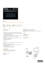 Product informatie ATAG oven met magnetron inbouw CX4692D