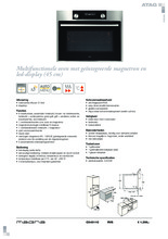 Product informatie ATAG oven met magnetron rvs CX4511C