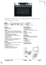 Product informatie ATAG oven met magnetron rvs CX4511D