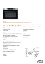 Product informatie ATAG oven rvs inbouw ZX4611D