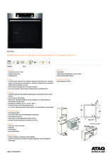 Product informatie ATAG oven rvs inbouw ZX6611C