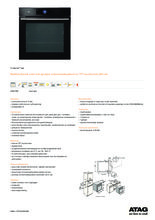 Product informatie ATAG oven zwart inbouw ZX6674M