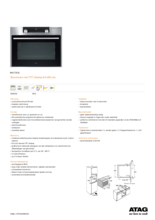 Product informatie ATAG stoomoven rvs inbouw SX4611D