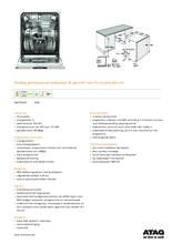 Product informatie ATAG vaatwasser inbouw DW7113XA