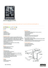 Product informatie ATAG vaatwasser inbouw VA8017SRT