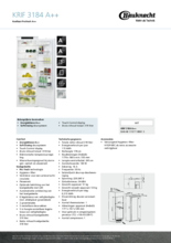 Product informatie BAUKNECHT koelkast KRIF 3184 A++
