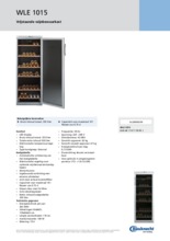 Product informatie BAUKNECHT koelkast wijn WLE1015