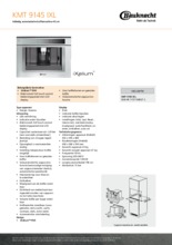 Product informatie BAUKNECHT koffiemachine inbouw KMT9145IXL