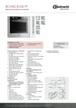 Product informatie BAUKNECHT oven inbouw BCVMS8100PT