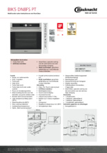 Product informatie BAUKNECHT oven inbouw BIK5 DN8FS PT