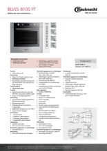 Product informatie BAUKNECHT oven inbouw BLVES8100PT