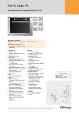 Product informatie BAUKNECHT oven met magnetron BMES8145PT