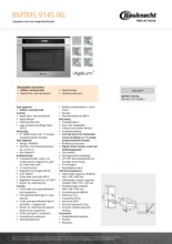 Product informatie BAUKNECHT oven met magnetron BMTMS9145IXL