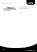 Product informatie BORETTI houten snijplank tbv frytop BAC82