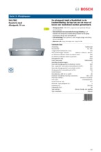 Product informatie BOSCH afzuigkap inbouw rvs DHL785C