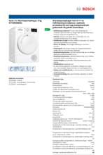 Product informatie BOSCH droger warmtepomp WTW8446ENL