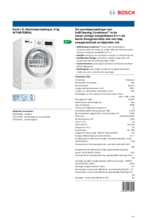 Product informatie BOSCH droger warmtepomp WTW8759ENL