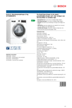 Product informatie BOSCH droger warmtepomp WTX88M40FG