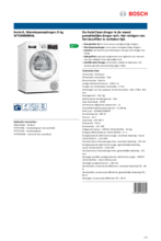 Product informatie BOSCH droger warmtepomp WTX88M90NL