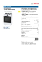 Product informatie BOSCH fornuis HGD745225N