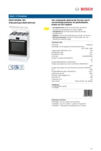 Product informatie BOSCH fornuis HGD745228N