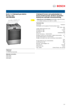 Product informatie BOSCH fornuis rvs HXC350H50N