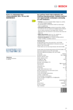 Product informatie BOSCH koelkast KGE49AWCA