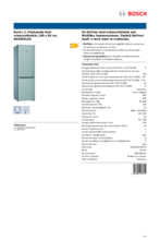 Product informatie BOSCH koelkast KGN36ELEA