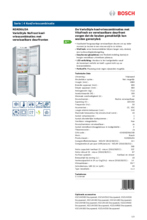 Product informatie BOSCH koelkast KGN36IJ3A