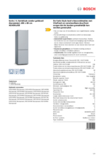 Product informatie BOSCH koelkast KGN36IJEB