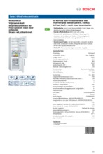 Product informatie BOSCH koelkast KGN39AW35