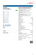 Product informatie BOSCH koelkast KSV29VW3P