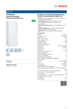 Product informatie BOSCH koelkast KSV29VW4P