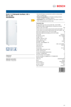 Product informatie BOSCH koelkast KSV29VWEP