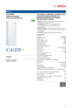 Product informatie BOSCH koelkast KSV33NW3P