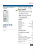 Product informatie BOSCH koelkast inbouw KIF81PF30