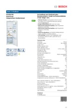 Product informatie BOSCH koelkast inbouw KIL82AF30