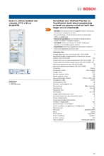 Product informatie BOSCH koelkast inbouw KIL82AFF0