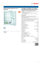 Product informatie BOSCH koelkast inbouw KIR18NSF0