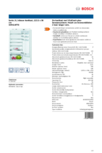 Product informatie BOSCH koelkast inbouw KIR41AFF0