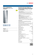 Product informatie BOSCH koelkast rvs-look KGE39ALCA