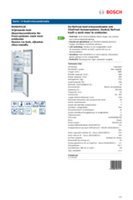 Product informatie BOSCH koelkast rvs/look KGN34VL35