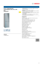 Product informatie BOSCH koelkast rvs-look KGN362LDF