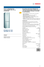 Product informatie BOSCH koelkast rvs-look KGV36VLEAS