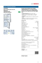 Product informatie BOSCH koelkast rvs KGE36BI42