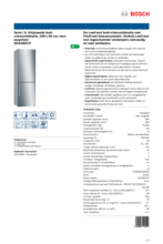 Product informatie BOSCH koelkast rvs KGE36EICP
