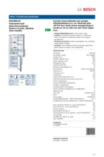 Product informatie BOSCH koelkast rvs KGE39ML40