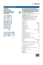 Product informatie BOSCH koelkast rvs KGE49BI40